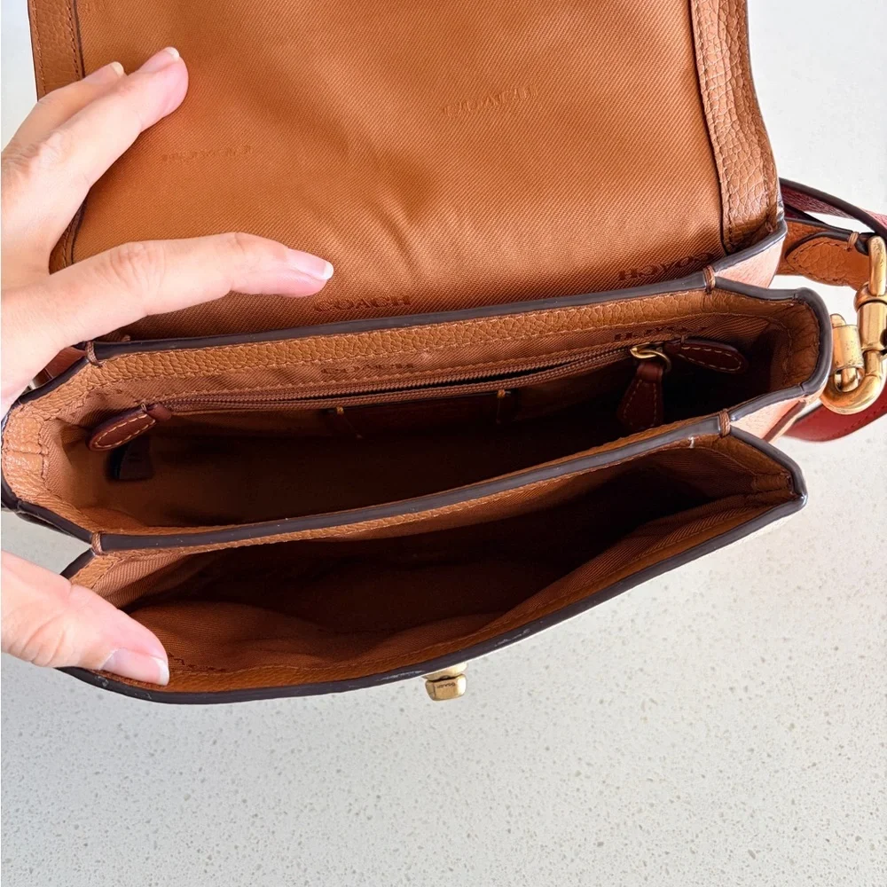 Coach Cassie Crossbody Satchel In Colorblock Detail EUC